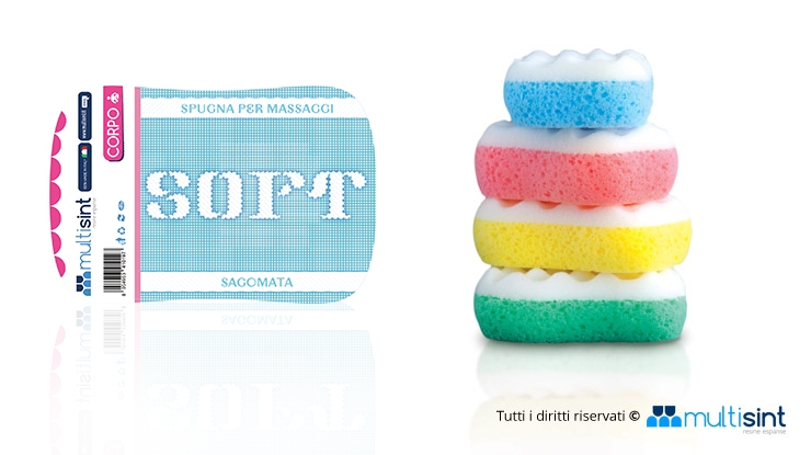Spugna Soft Massage-Scrub Sagomata